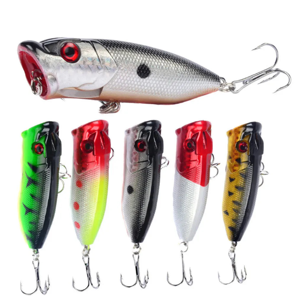 1Pcs Popper Fishing Lures 6.5cm 12g Top Water Hard Isca Artificial Bait Wobblers Crankbait Fake Fish Japan Pike Carp Tackle