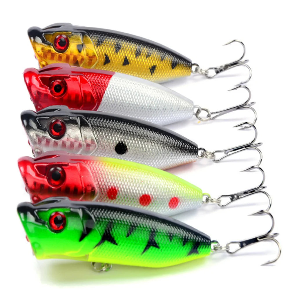 1Pcs Popper Fishing Lures 6.5cm 12g Top Water Hard Isca Artificial Bait Wobblers Crankbait Fake Fish Japan Pike Carp Tackle