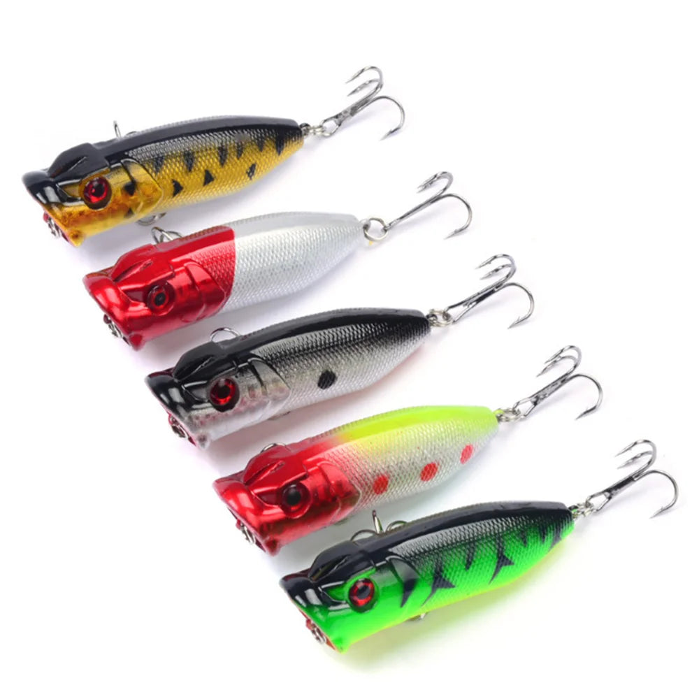 1Pcs Popper Fishing Lures 6.5cm 12g Top Water Hard Isca Artificial Bait Wobblers Crankbait Fake Fish Japan Pike Carp Tackle