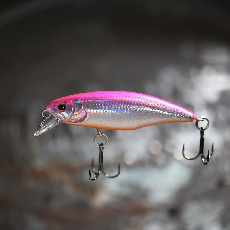 1 Pcs Small Lures for Minnow Fishing Lure Japanese Style Bait 4.5g 52mm Slowly Sinking Minnow Mini Hard Bait for Perch Trout
