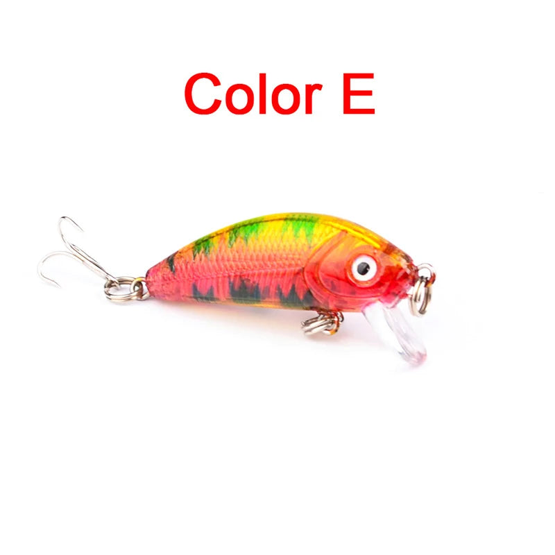 Fishing Lure Spinning 50mm 3.6g 3d Eyes Crankbait Wobbler Artificial Lures For Plastic Hard Bait Fishing Tackle Lure Set