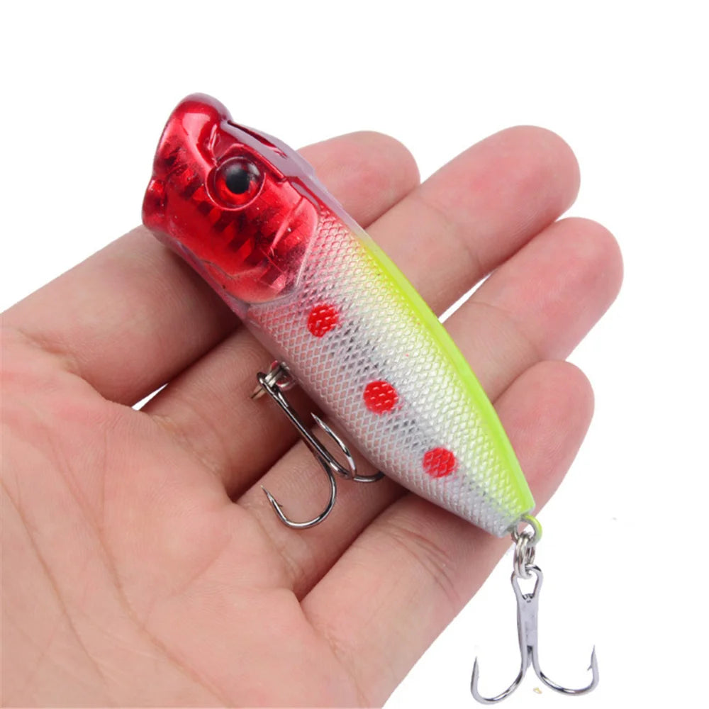 1Pcs Popper Fishing Lures 6.5cm 12g Top Water Hard Isca Artificial Bait Wobblers Crankbait Fake Fish Japan Pike Carp Tackle
