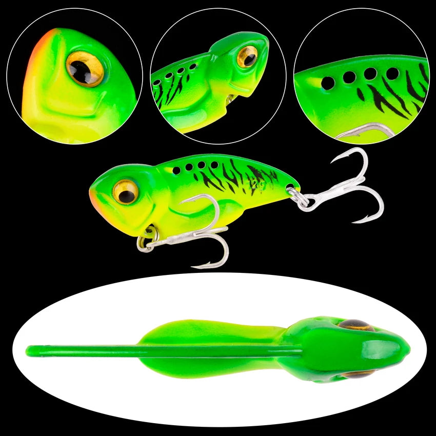 1Pcs Metal VIB vibration Bait Spinner Spoon Fishing Lures 5g 7g 10g 12g 14g Jigs Trout Winter Fishing Hard Baits Tackle Pesca