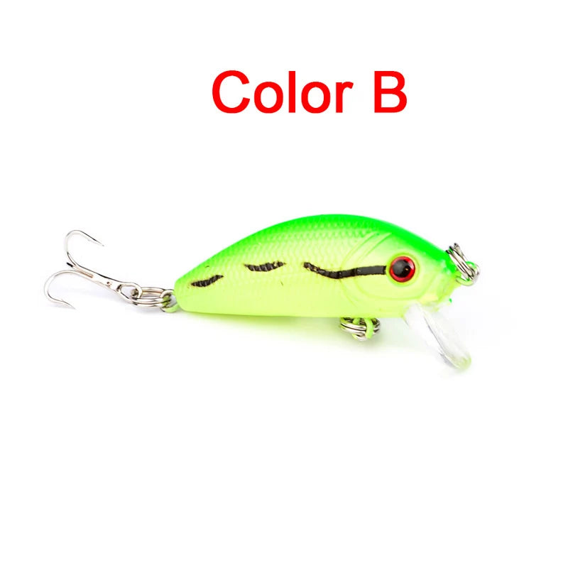 Fishing Lure Spinning 50mm 3.6g 3d Eyes Crankbait Wobbler Artificial Lures For Plastic Hard Bait Fishing Tackle Lure Set