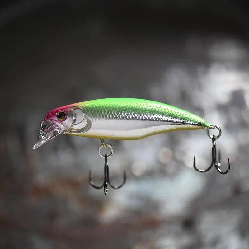 1 Pcs Small Lures for Minnow Fishing Lure Japanese Style Bait 4.5g 52mm Slowly Sinking Minnow Mini Hard Bait for Perch Trout