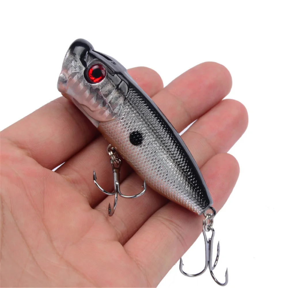 1Pcs Popper Fishing Lures 6.5cm 12g Top Water Hard Isca Artificial Bait Wobblers Crankbait Fake Fish Japan Pike Carp Tackle