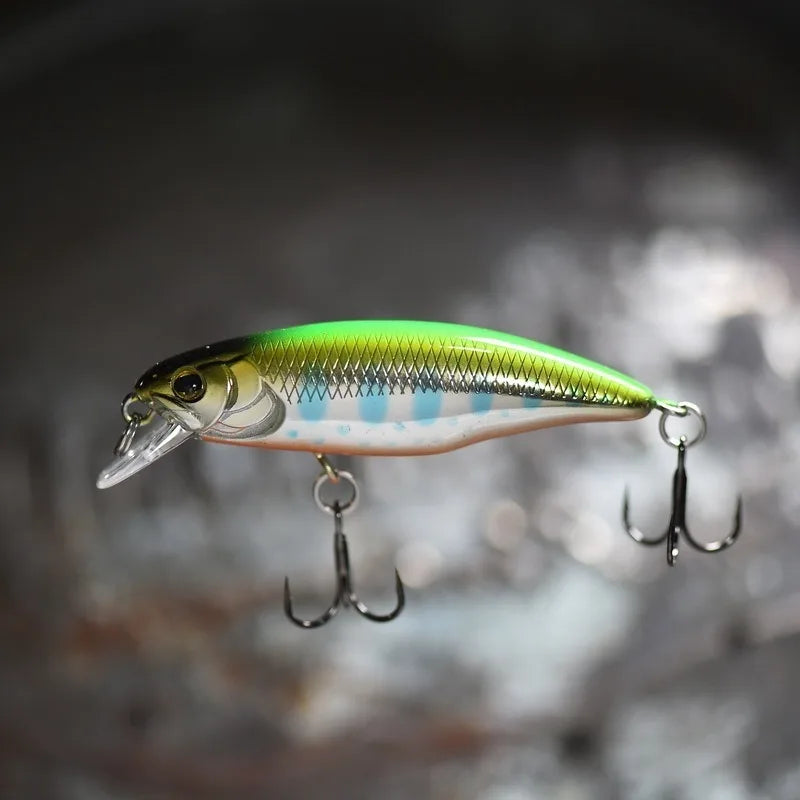 1 Pcs Small Lures for Minnow Fishing Lure Japanese Style Bait 4.5g 52mm Slowly Sinking Minnow Mini Hard Bait for Perch Trout