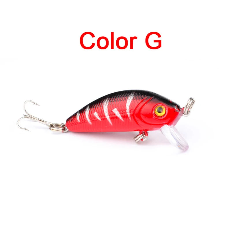Fishing Lure Spinning 50mm 3.6g 3d Eyes Crankbait Wobbler Artificial Lures For Plastic Hard Bait Fishing Tackle Lure Set