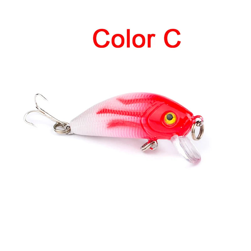 Fishing Lure Spinning 50mm 3.6g 3d Eyes Crankbait Wobbler Artificial Lures For Plastic Hard Bait Fishing Tackle Lure Set