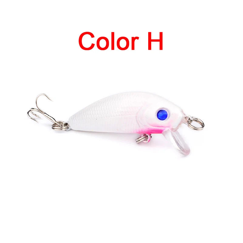 Fishing Lure Spinning 50mm 3.6g 3d Eyes Crankbait Wobbler Artificial Lures For Plastic Hard Bait Fishing Tackle Lure Set