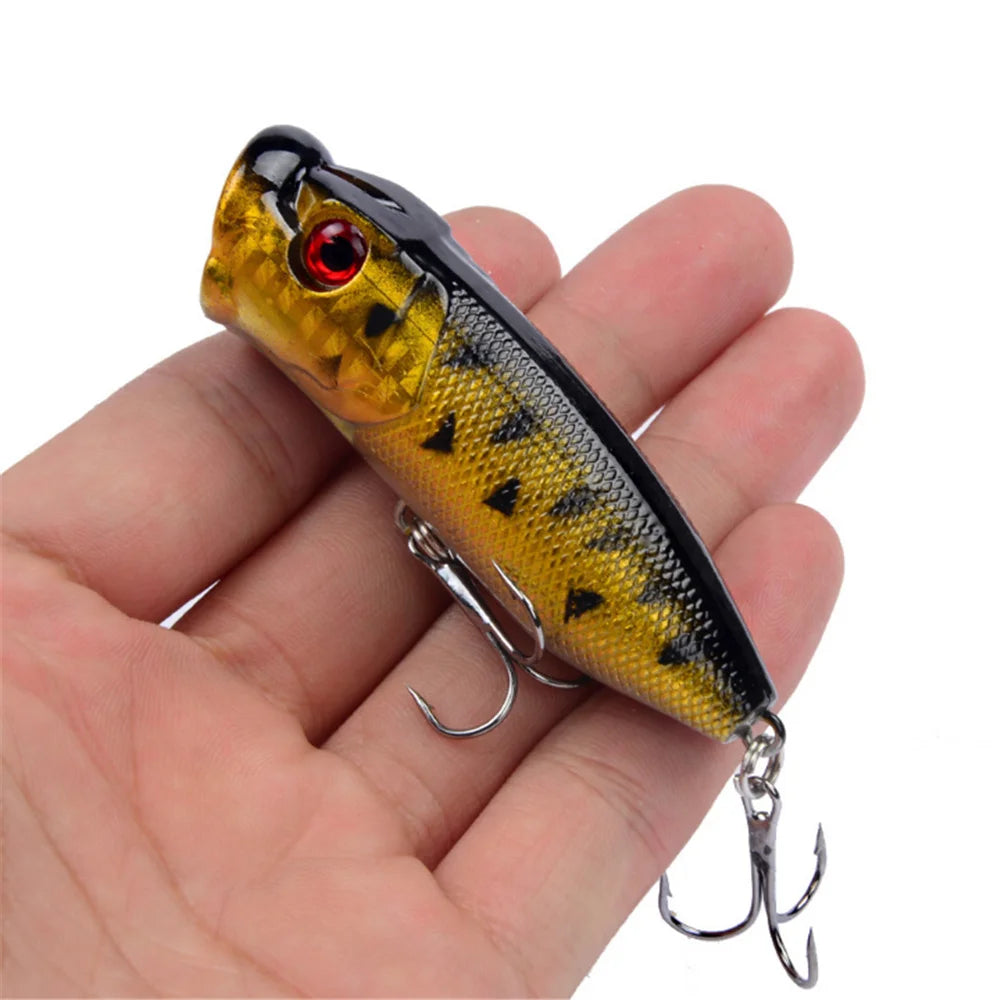 1Pcs Popper Fishing Lures 6.5cm 12g Top Water Hard Isca Artificial Bait Wobblers Crankbait Fake Fish Japan Pike Carp Tackle