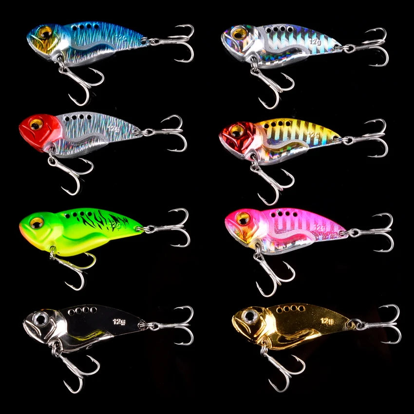1Pcs Metal VIB vibration Bait Spinner Spoon Fishing Lures 5g 7g 10g 12g 14g Jigs Trout Winter Fishing Hard Baits Tackle Pesca