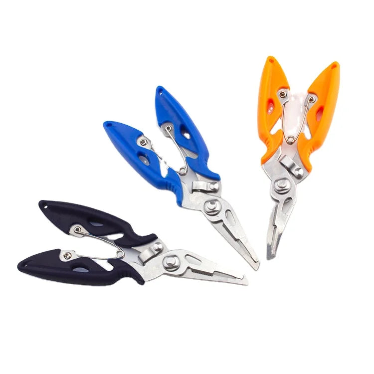 Oem Curved Mouth Lightweight Stainless Steel Multi Functional Fishing Pliers For Carp Fishing Line Shears & Fishhook Shears