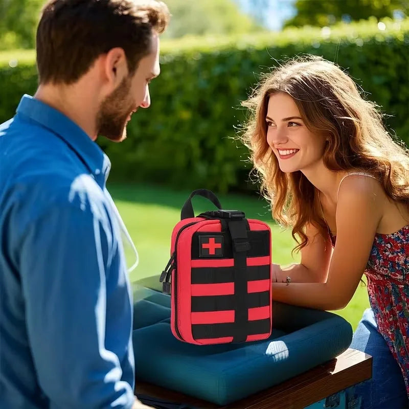 379pcs Camping First Aid Kit Portable Emergency Bag,Survival Carry-On for Outdoor Activities, Camping, Hunting, Hiking