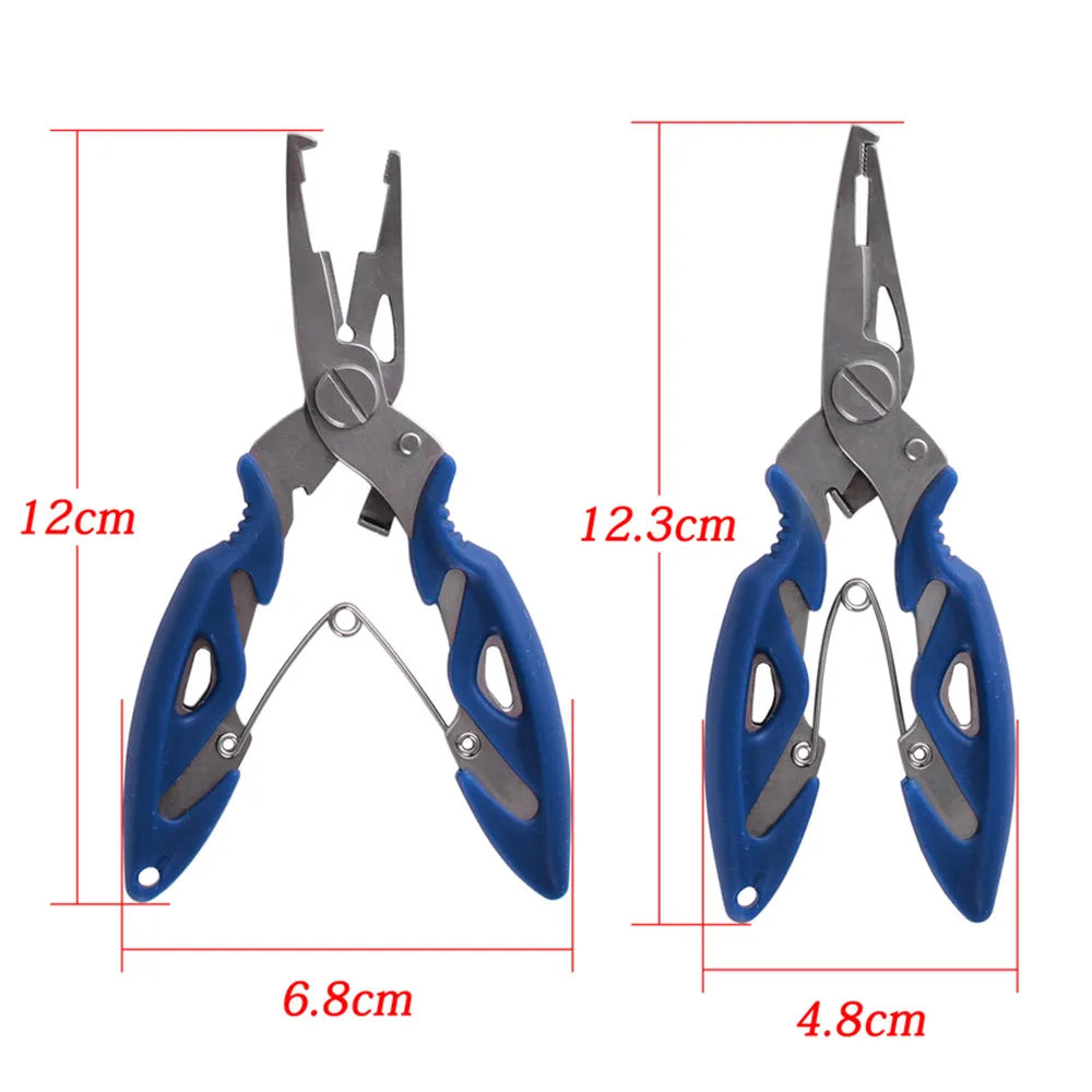 Multifunction Fishing Tools Accessories for Goods Winter Tackle Pliers Vise Knitting Flies Scissors 2022 Braid Set Fish Tongs