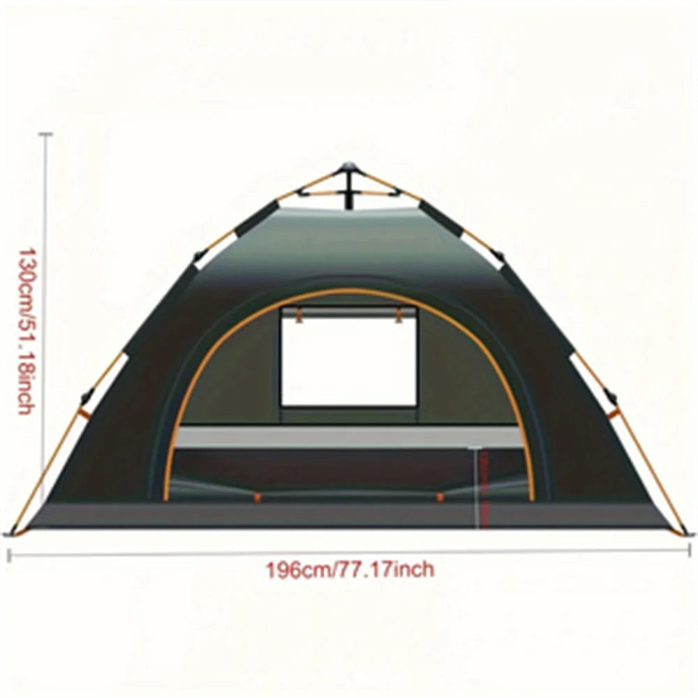 New 1pc tent camping equipment for 2-3 people, fully automatic outdoor equipment, portable camping gear, no need to set up a ten