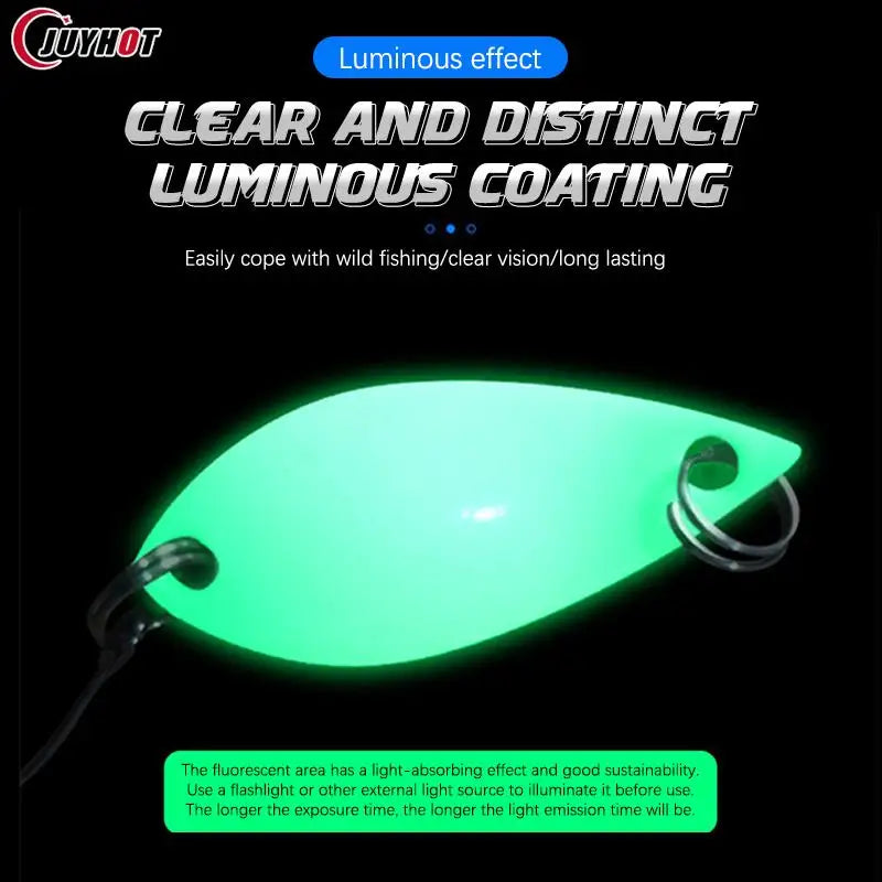 2.5g 3.5g 5.5g Spinner Spoon Fishing Lure Metal Rotating Sequins Wobbler Treble Hook Artificial Bait Carp Bass Pesca Tackle