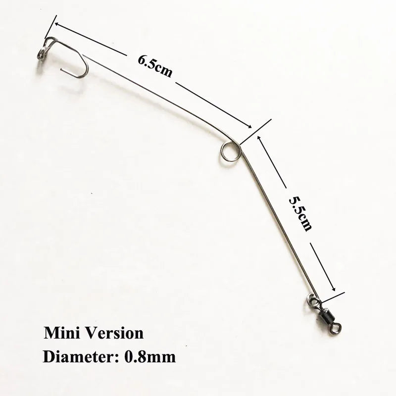 Automatic Fishing Spring Fish Hook Trigger Stainless Steel Bait Catch Fish Automatically Fish Trap Fishing Accessory Tackle FVIP