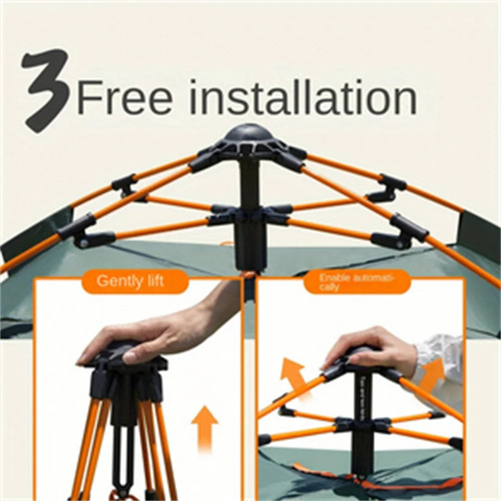 New 1pc tent camping equipment for 2-3 people, fully automatic outdoor equipment, portable camping gear, no need to set up a ten