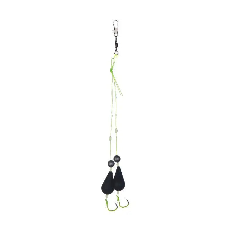 1Pcs Exceptional Bottom Reversed Twin Hook Fishing Bobber Set Perfect for Sea and River Angling