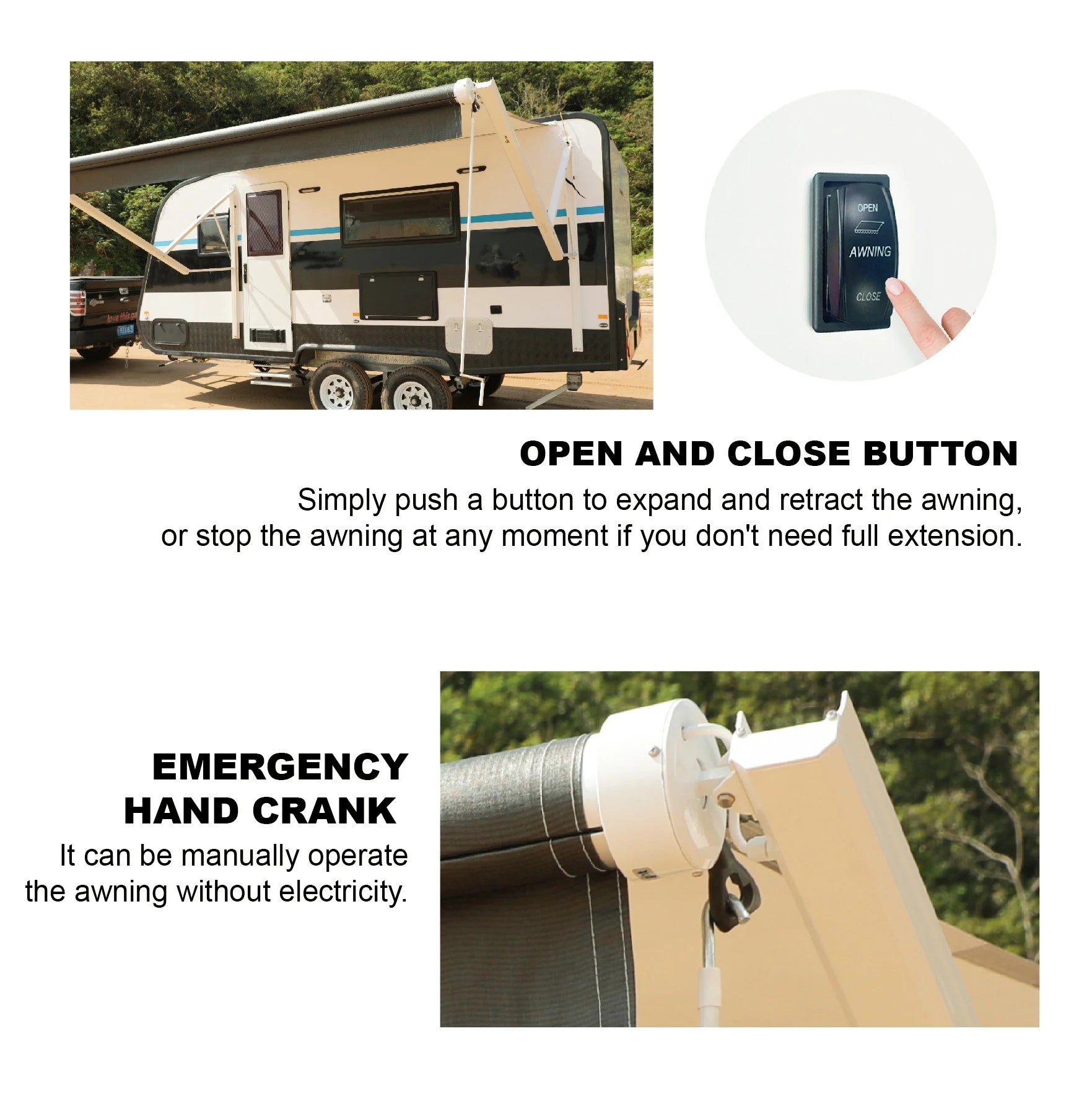 Caravans Awning Camper Trailer Awning Motorhom Camping Equipment Travel Equipments