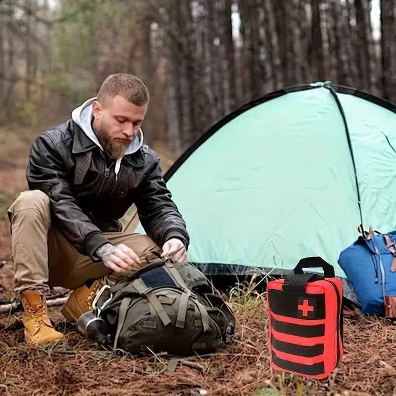 379pcs Camping First Aid Kit Portable Emergency Bag,Survival Carry-On for Outdoor Activities, Camping, Hunting, Hiking
