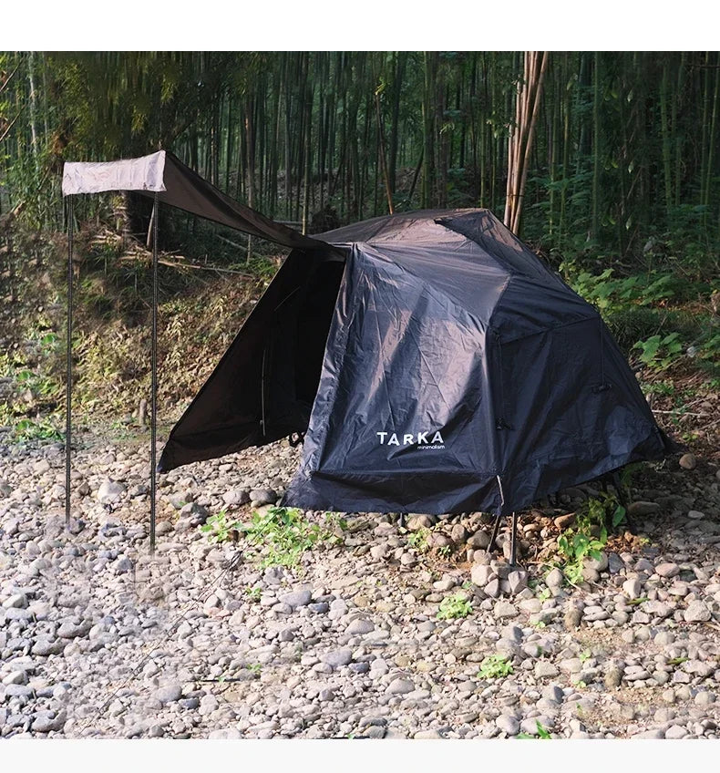 Survival Gear Equipment Ultralight 1 Person Trip Tent Quick Setup 2 Layer Portable Hiking Shelter Must Have Camping Accessories