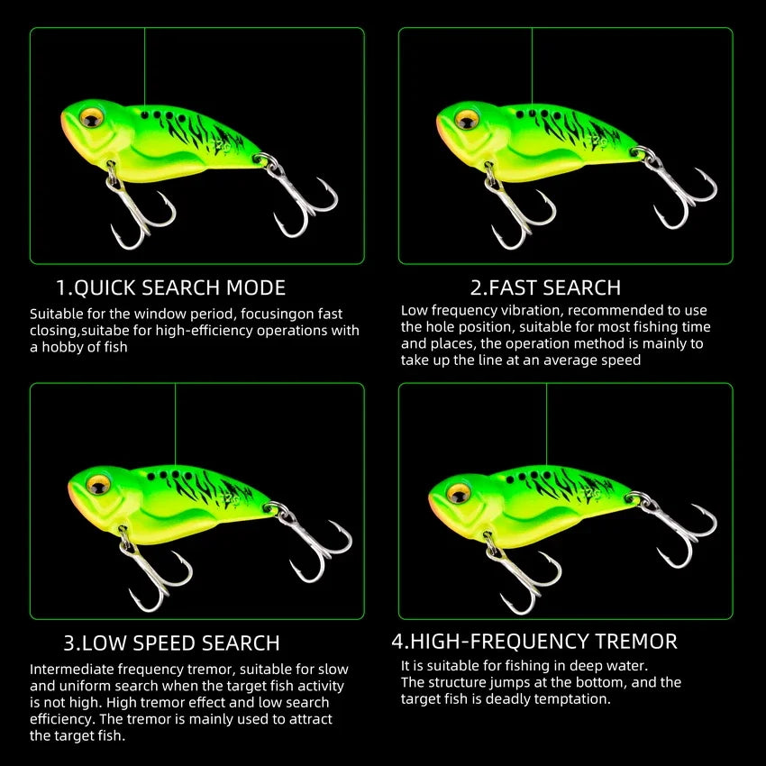 1Pcs Metal VIB vibration Bait Spinner Spoon Fishing Lures 5g 7g 10g 12g 14g Jigs Trout Winter Fishing Hard Baits Tackle Pesca