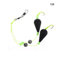 1Pcs Exceptional Bottom Reversed Twin Hook Fishing Bobber Set Perfect for Sea and River Angling