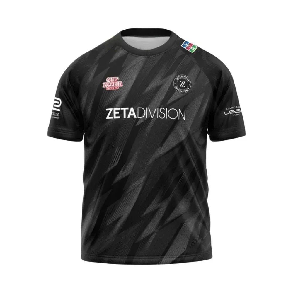 E-Sports Zeta Division Team Jersey Identity Short-Sleeved T-shirt Men Women Tops Quick-Drying Cloths Tees Beachwear Surfing Suit
