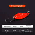 2.5g 3.5g 5.5g Spinner Spoon Fishing Lure Metal Rotating Sequins Wobbler Treble Hook Artificial Bait Carp Bass Pesca Tackle