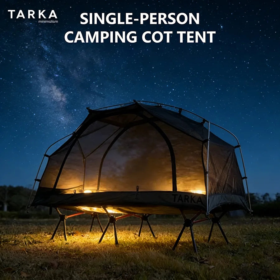 Survival Gear Equipment Ultralight 1 Person Trip Tent Quick Setup 2 Layer Portable Hiking Shelter Must Have Camping Accessories