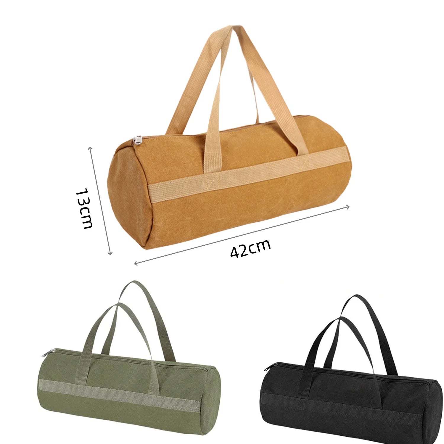 2026 New Travel Essential Camping Kit Cylinder Handheld Nail Bag Portable Organizing Bag Tent Nail Storage Bag
