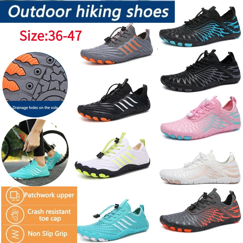 Water Shoes for Women Men Beach Shoes Barefoot Shoes Quick-drying Hiking Upstream Swimming Soft Beach Sneakers Aqua Shoes
