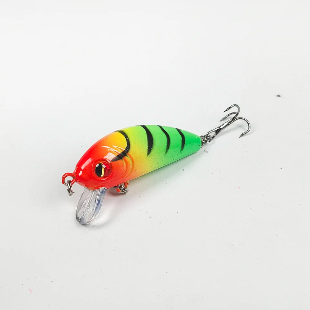Fishing Lure Spinning 50mm 3.6g 3d Eyes Crankbait Wobbler Artificial Lures For Plastic Hard Bait Fishing Tackle Lure Set