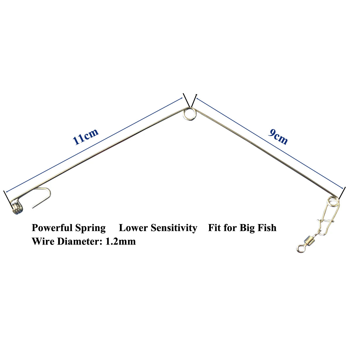Automatic Fishing Spring Fish Hook Trigger Stainless Steel Bait Catch Fish Automatically Fish Trap Fishing Accessory Tackle FVIP