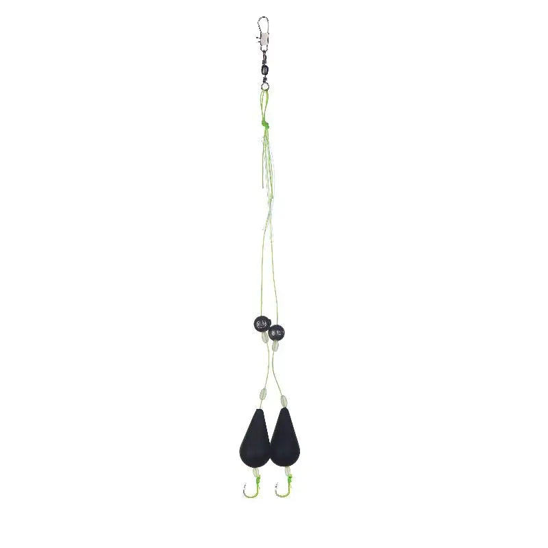 1Pcs Exceptional Bottom Reversed Twin Hook Fishing Bobber Set Perfect for Sea and River Angling