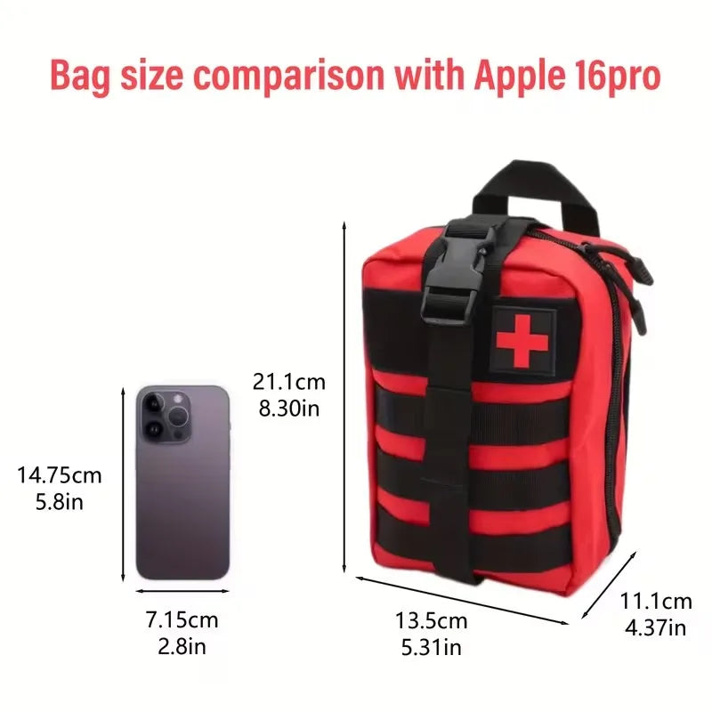 379pcs Camping First Aid Kit Portable Emergency Bag,Survival Carry-On for Outdoor Activities, Camping, Hunting, Hiking