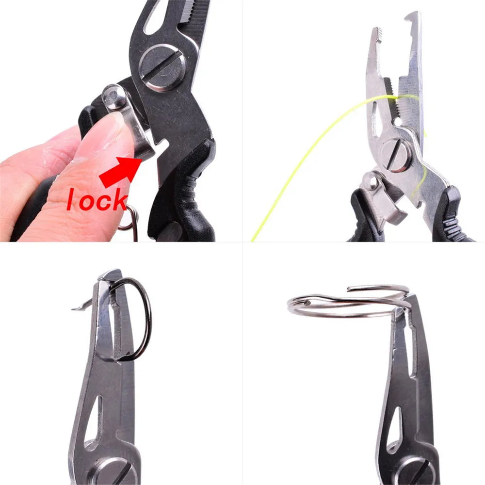 Multifunction Fishing Tools Accessories for Goods Winter Tackle Pliers Vise Knitting Flies Scissors 2022 Braid Set Fish Tongs